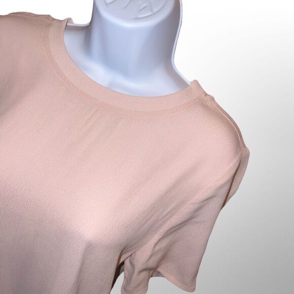 TREASURE & BOND Distressed Boyfriend T-shirt In Pink Adobe Size Small - Picture 2 of 5